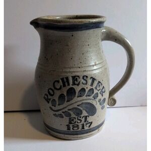 Vintage Westerwald Stoneware Salt Glazed Pitcher Rochester